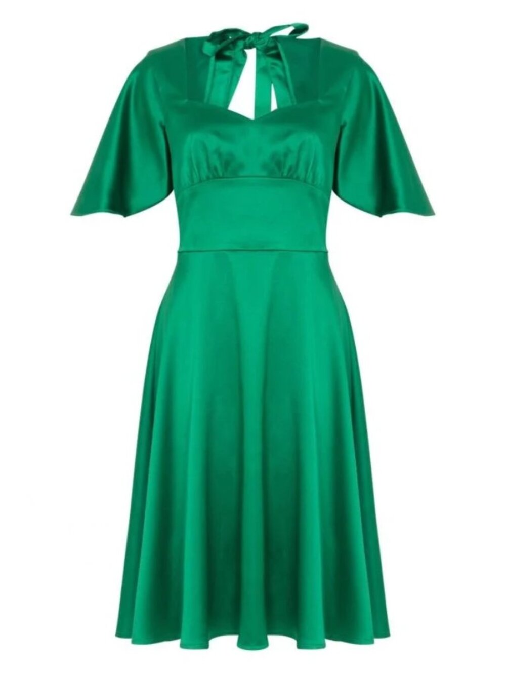 NWT Voodoo Vixen Mariah Green Cape Dress Vintage Style 1930s 1940s size Medium
